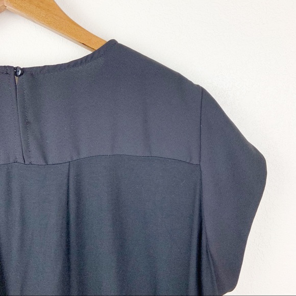 ASOS Curve Fold Over Pleat Short Sleeve Blouse - Picture 4 of 8
